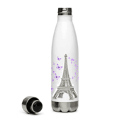 tsgabrielle® • Paris - La Tour Eiffel • Water Bottle • White • Stainless Steel • 17 oz - View 4