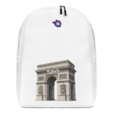 tsgabrielle® • Paris - Arc de Triomphe • Minimalist Backpack • White - View 3
