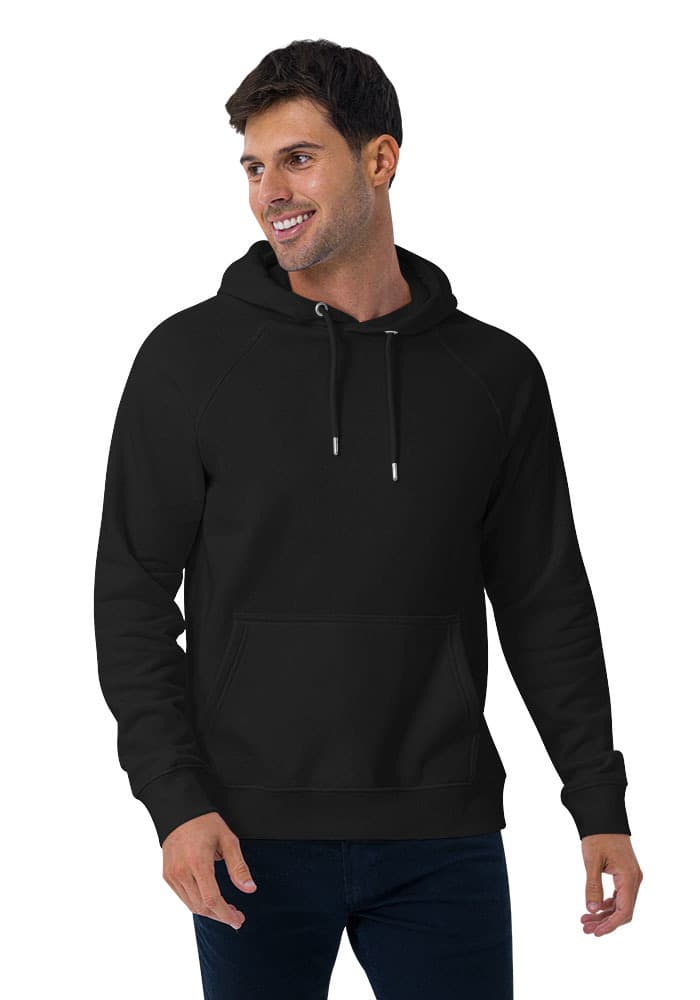 tsgabrielle® • For Him • Paris- The Louvre Pyramid • Eco Raglan Hoodie • Black - View 12