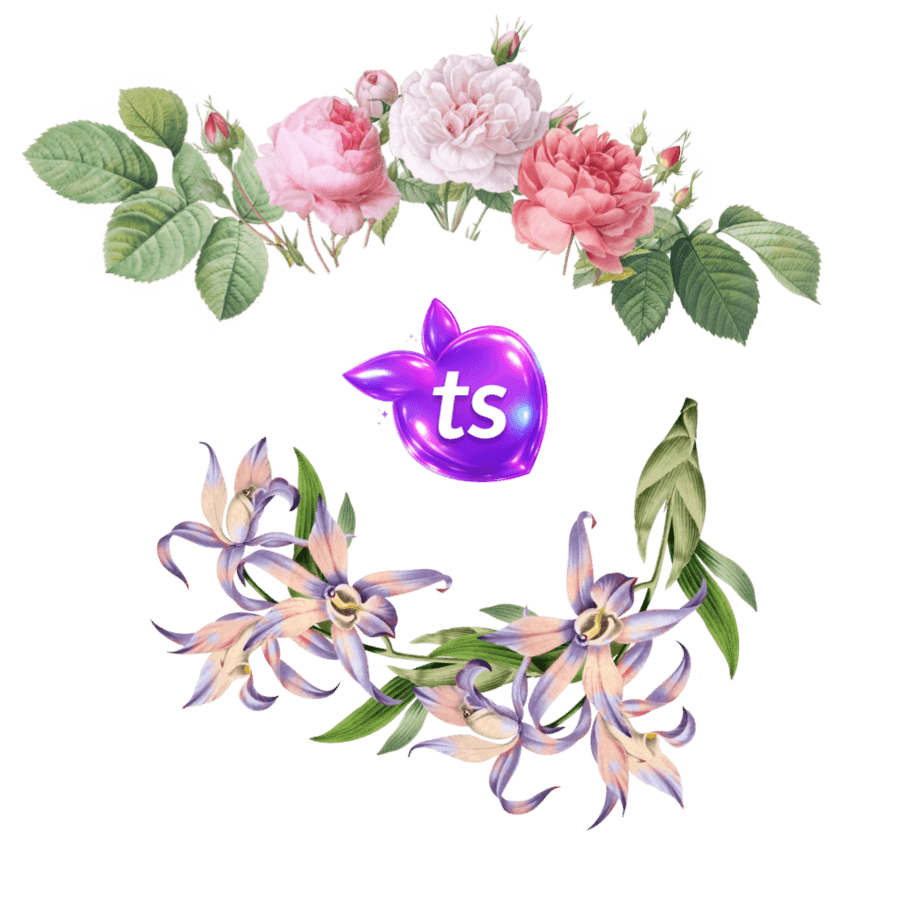 tsgabrielle® • TransFLOWer™ • Bubble-Free Stickers • 3 Sizes - View 1