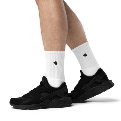 tsgabrielle™ • tsgabrielle™ • Men's Embroidered Socks White • Socks • Men's Embroidered Socks White • TSG3 - PP04 - 2400093A •