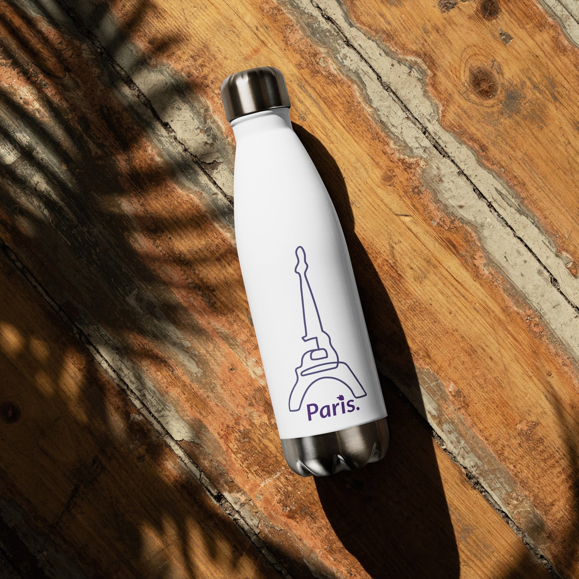 tsgabrielle™ • tsgabrielle™ • Stainless Steel Water Bottle White (Paris) • Bottles • Stainless Steel Water Bottle White (Paris) • TSG3 - PA03 - 2400005 •