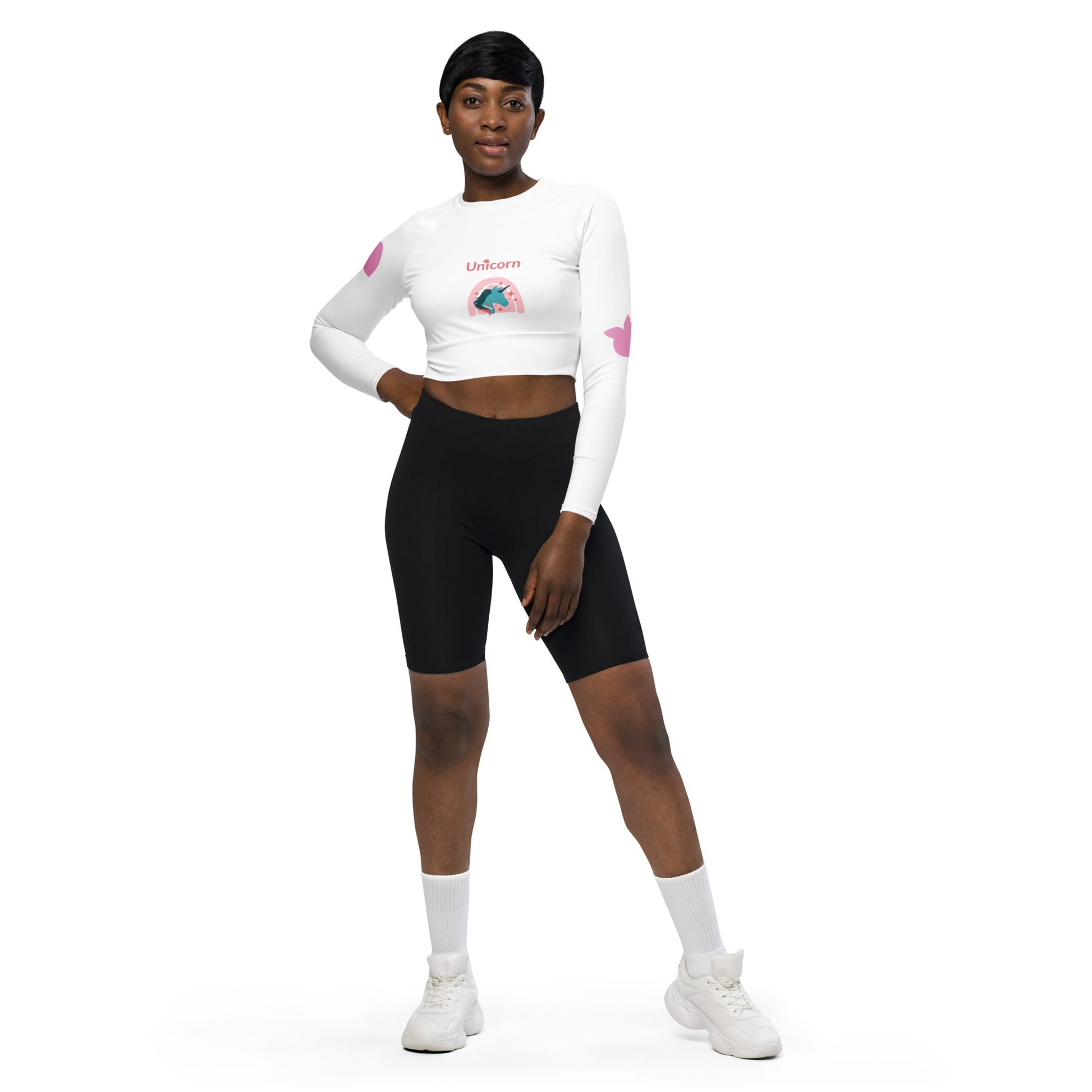 tsgabrielle™ • tsgabrielle™ • Trans / Women's Recycled Long - Sleeve Crop Top (Unicorn) • Apparel & Accessories • Trans / Women's Recycled Long - Sleeve Crop Top (Unicorn) • TSG3 - UN05 - 2400094A •