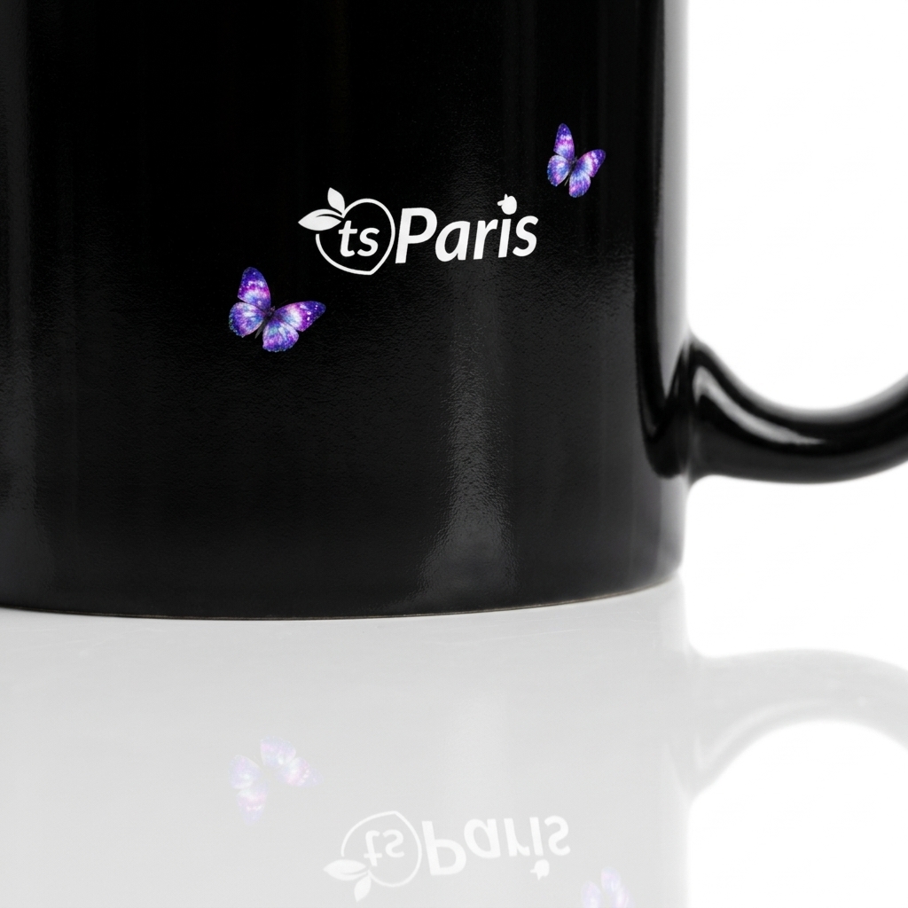 tsgabrielle® • París - La Torre Eiffel • Taza Brillante • Negro • Cerámica • 2 Tallas - View 19