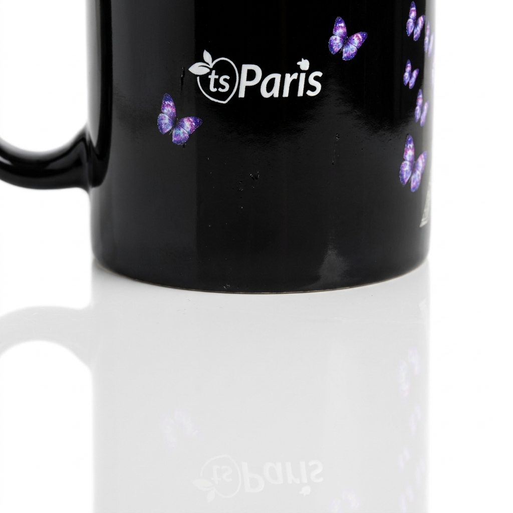tsgabrielle® • París - La Torre Eiffel • Taza Brillante • Negro • Cerámica • 2 Tallas - View 21
