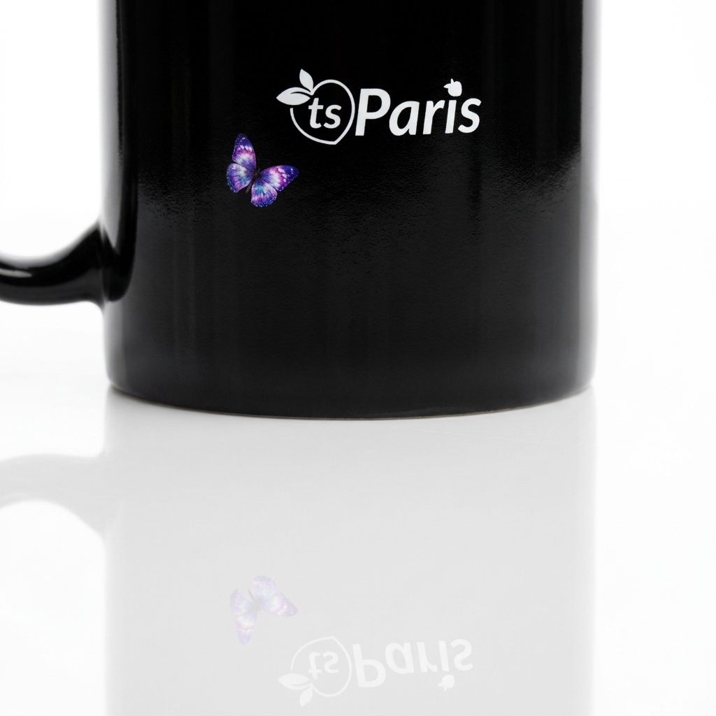 tsgabrielle® • París - La Torre Eiffel • Taza Brillante • Negro • Cerámica • 2 Tallas - View 15
