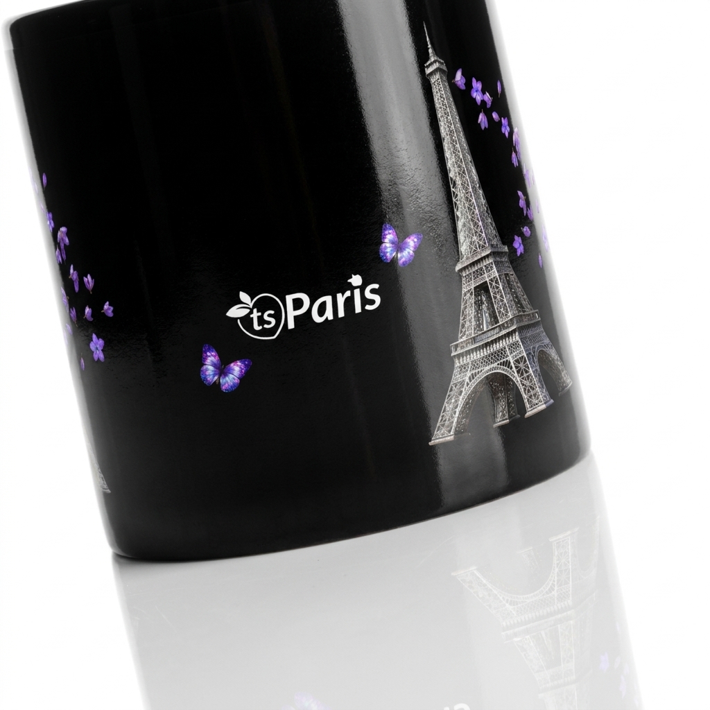 tsgabrielle® • París - La Torre Eiffel • Taza Brillante • Negro • Cerámica • 2 Tallas - View 18