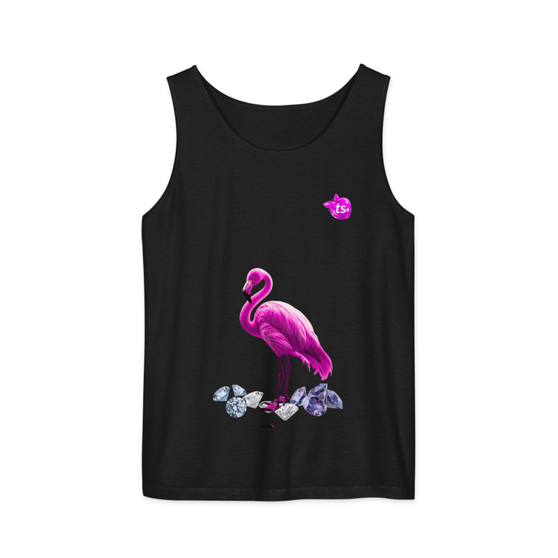tsgabrielle® • Para Ella • Flamant Rose • Top sin mangas teñido en prenda • Negro