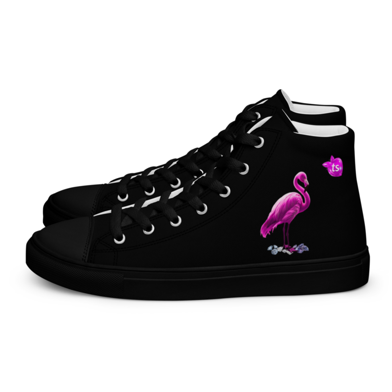 tsgabrielle® • Para Él • Flamant Rose • Zapatillas High Top de Lona • Negro