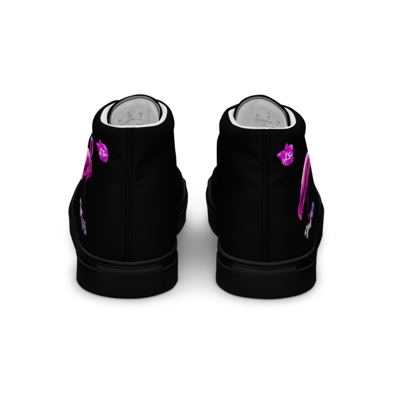 tsgabrielle® • Para Él • Flamant Rose • Zapatillas High Top de Lona • Negro