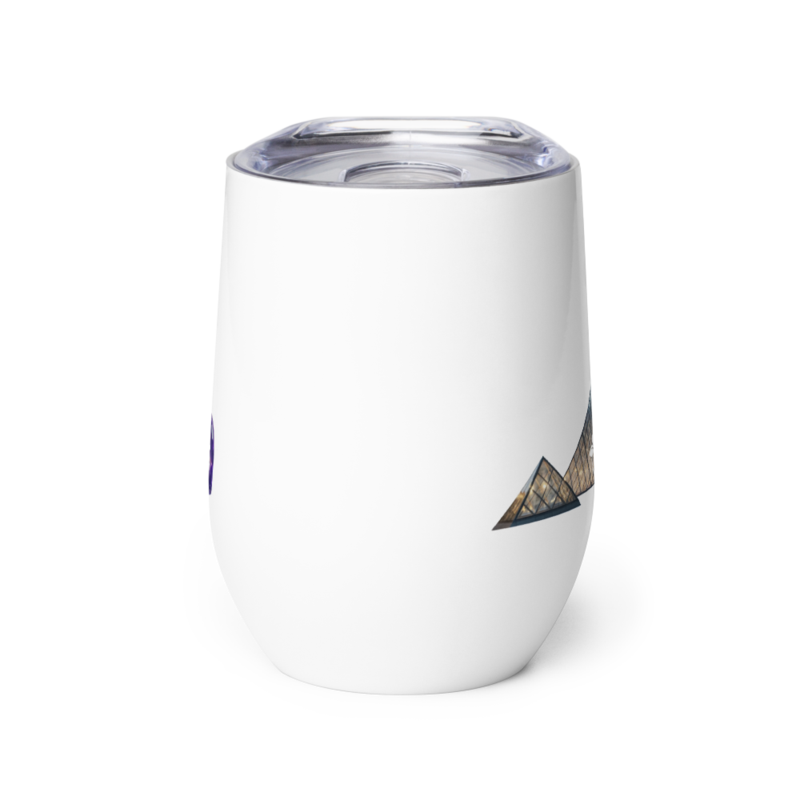 tsgabrielle® • Paris – The Louvre Pyramid • Wine vaso termico • 12 oz