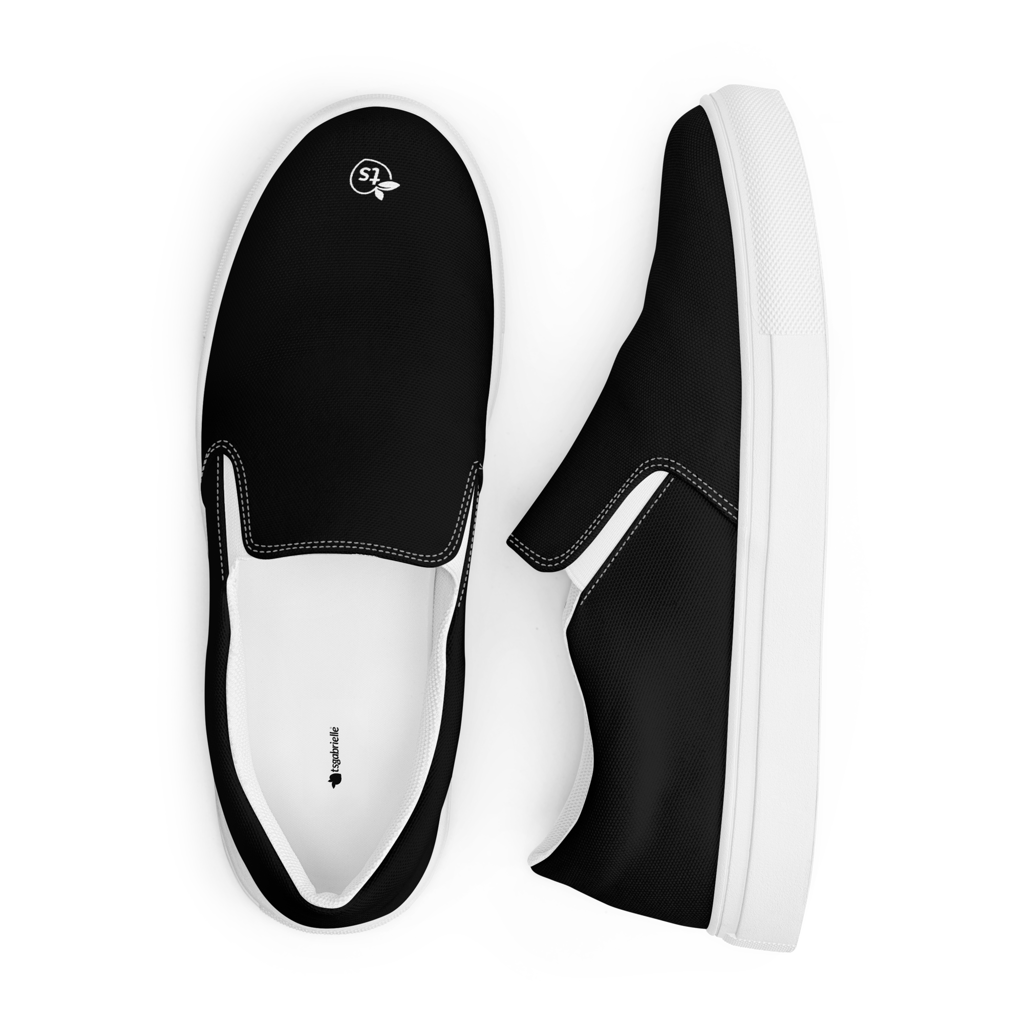 tsgabrielle® • Para Él • Zapatillas Slip-On de Lona • Negro - View 11