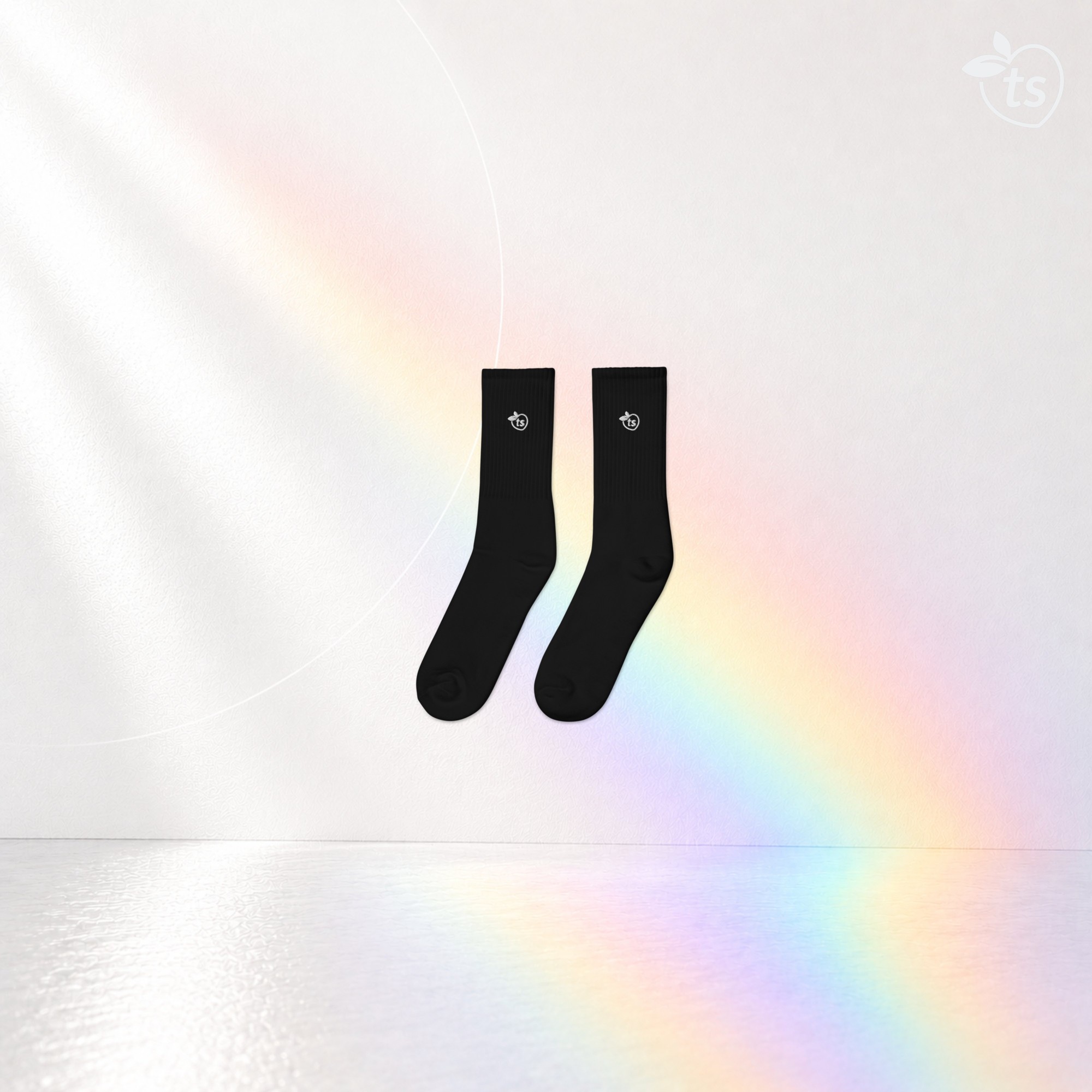 tsgabrielle® • Para Él • Calcetines Bordados • Negro