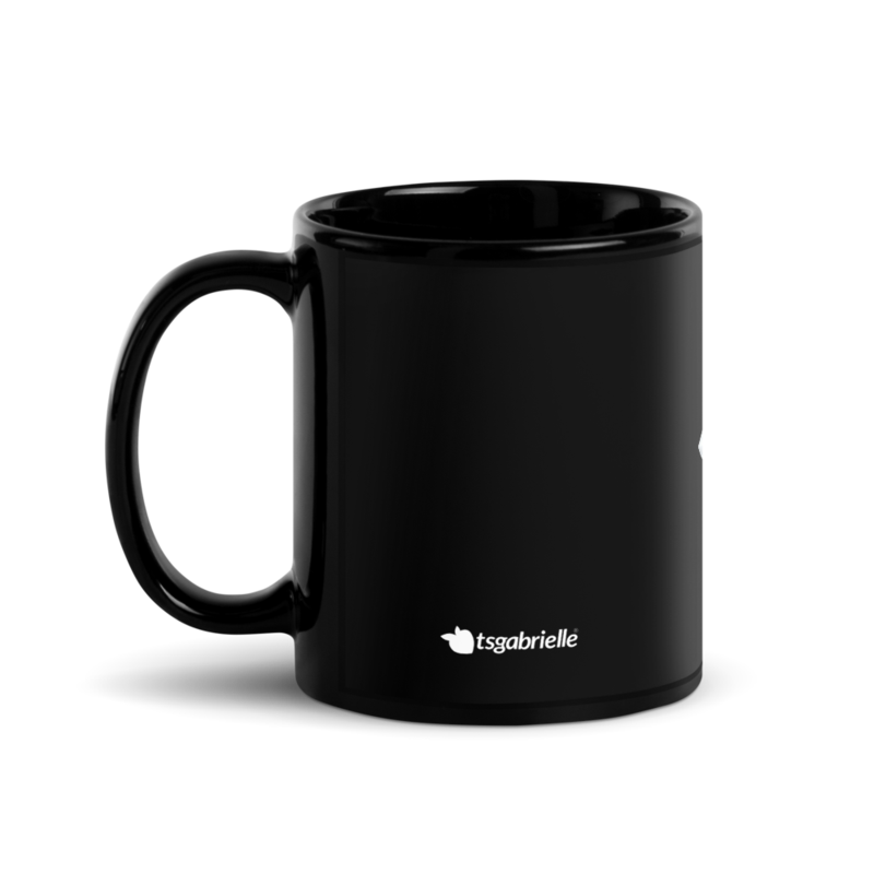 tsgabrielle® • Glossy taza • negro • ceramica • 2 Sizes - View 4