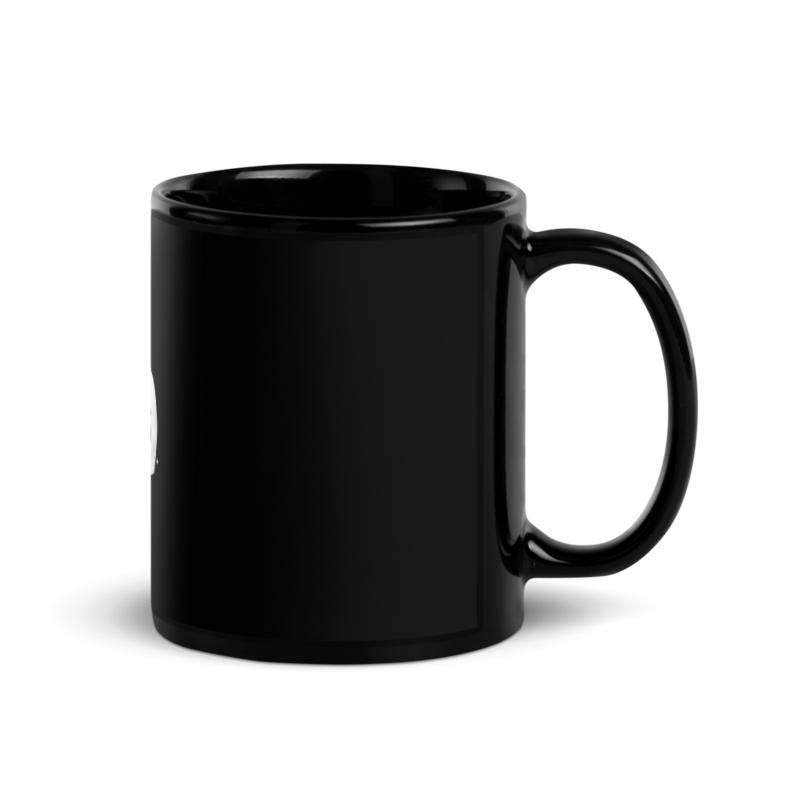 tsgabrielle® • Glossy taza • negro • ceramica • 2 Sizes
