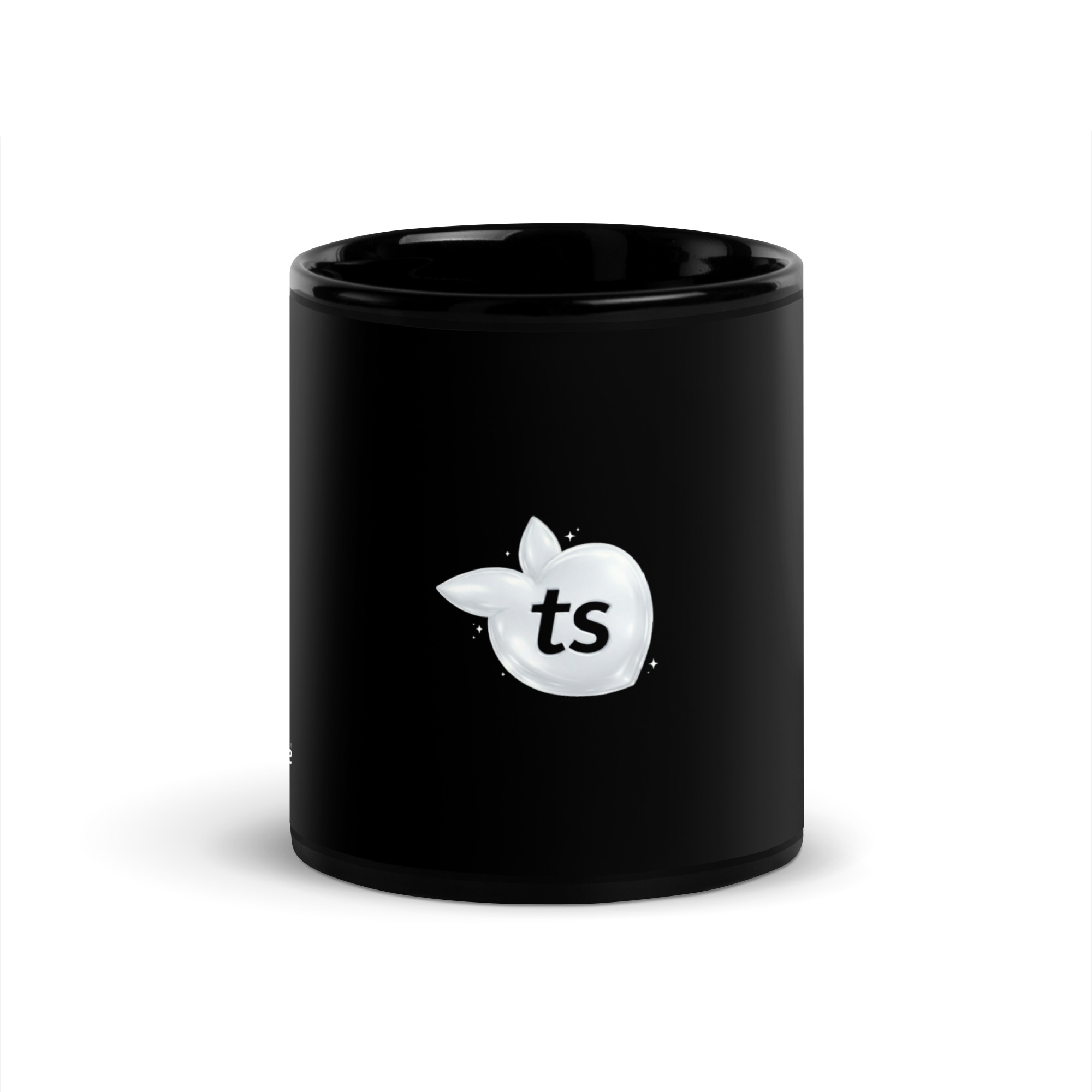 tsgabrielle® • Glossy taza • negro • ceramica • 2 Sizes