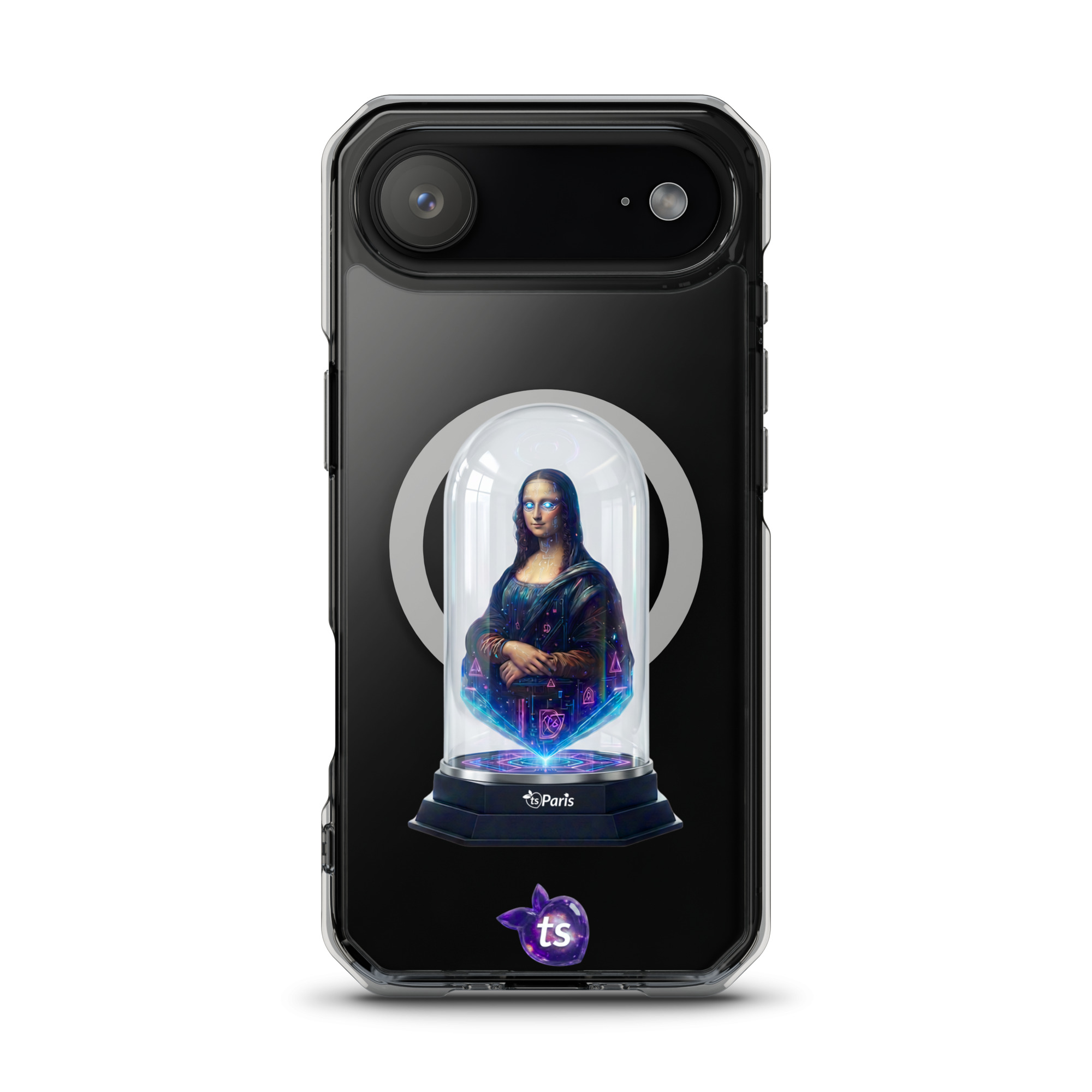 tsgabrielle® • Paris - Da Vinci • Case compatible con iPhone® • Clear • MagSafe® • modelos recientes