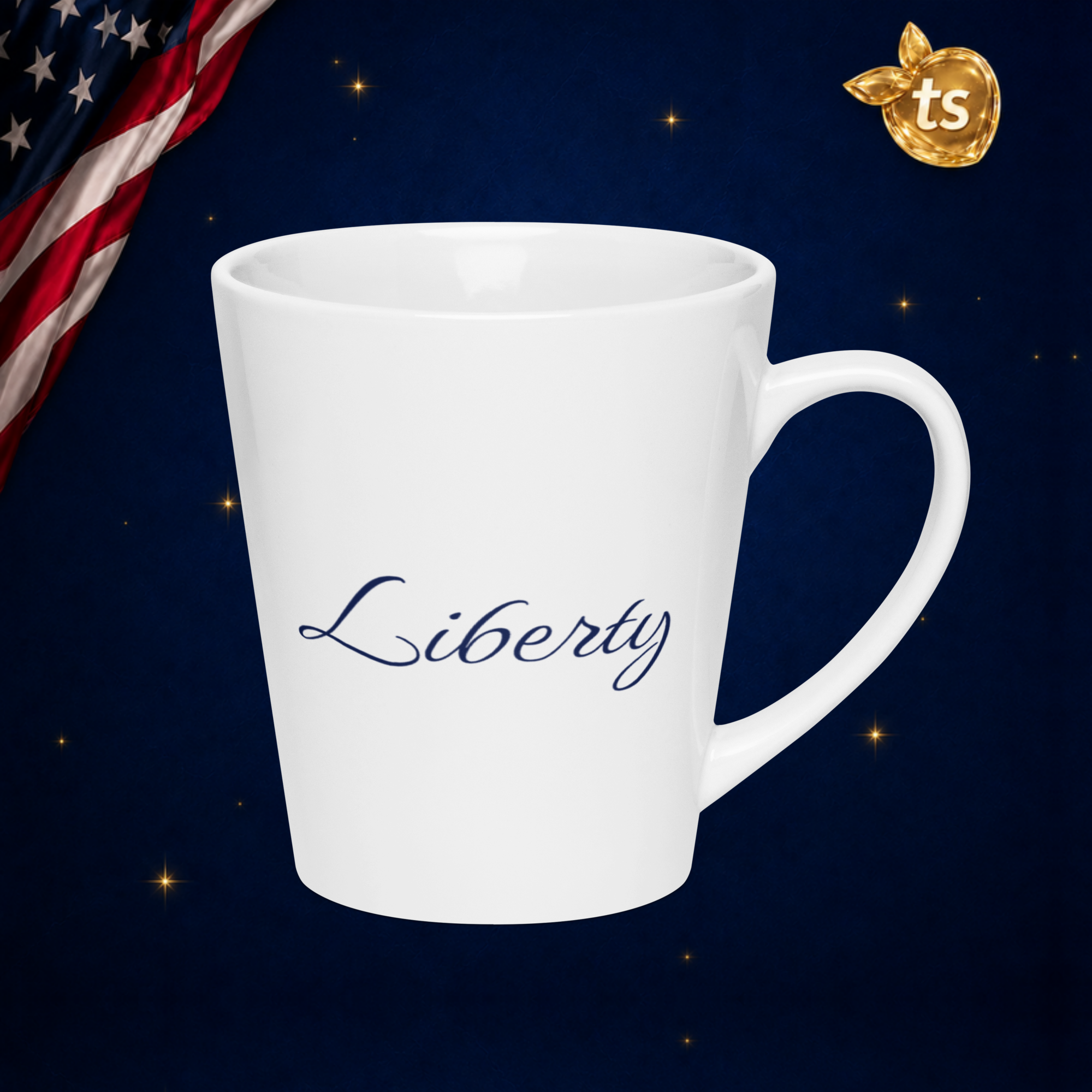 tsgabrielle® • Liberty • Taza Latte • Blanco • 12 oz