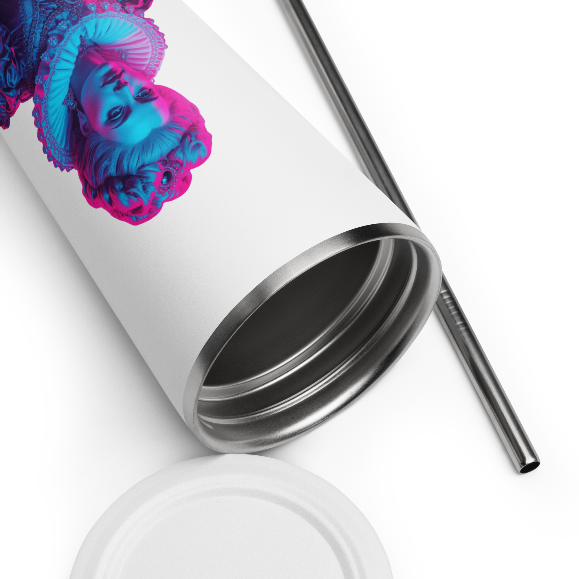tsgabrielle® • París - María Antonieta • Vaso • Acero Inoxidable • Blanco • 20 oz - View 7