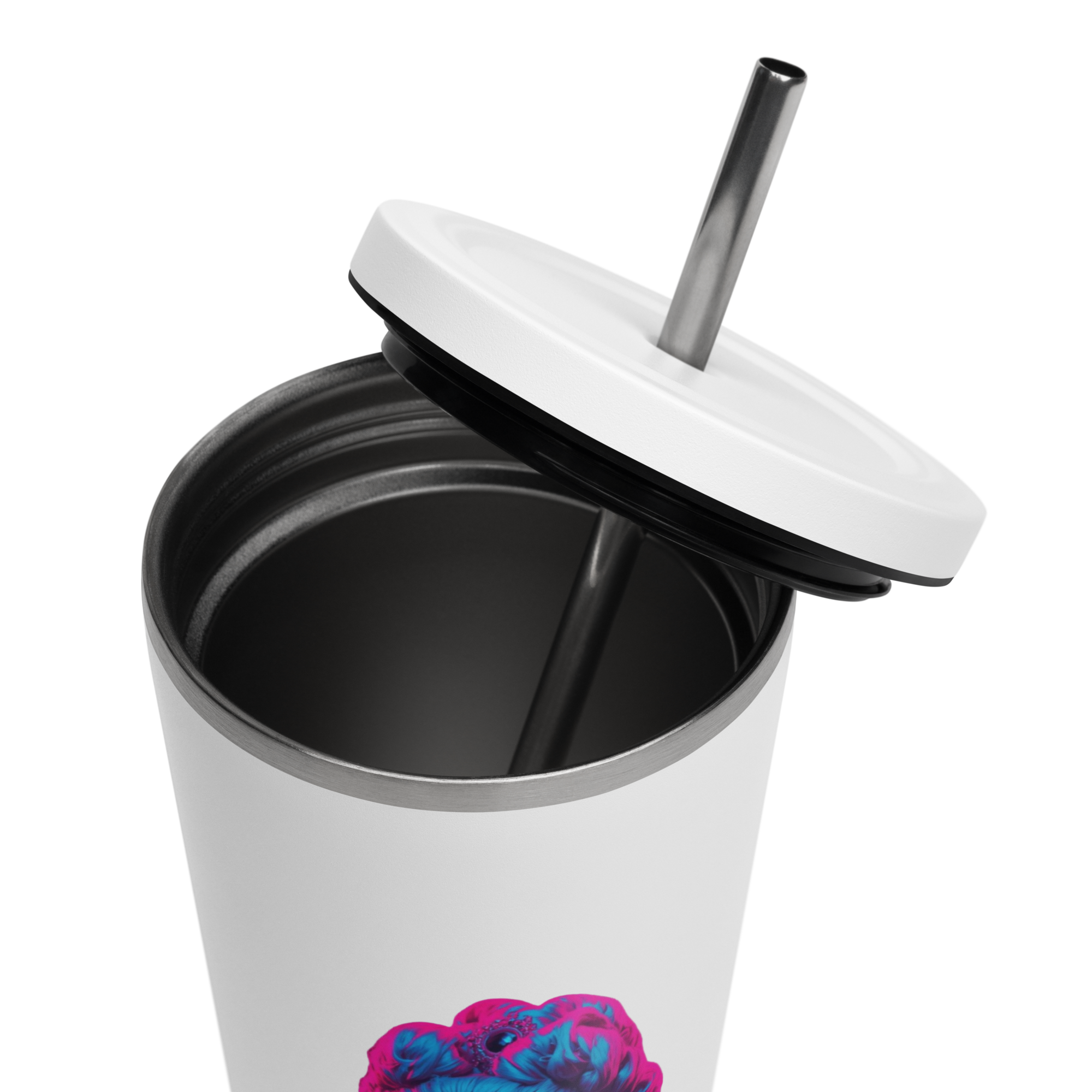 tsgabrielle® • París - María Antonieta • Vaso • Acero Inoxidable • Blanco • 20 oz - View 8