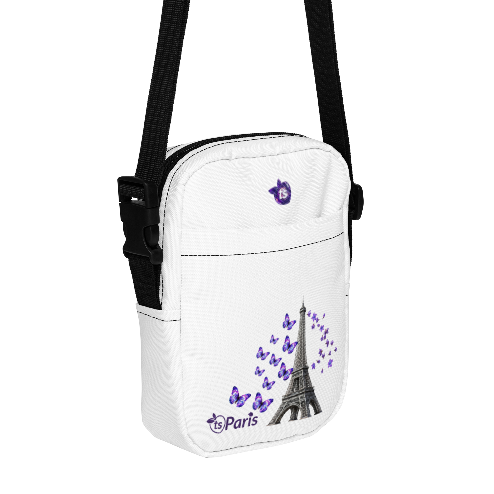 tsgabrielle® • París - La Torre Eiffel • Bolso Cruzado de Utilidad • Blanco - View 10