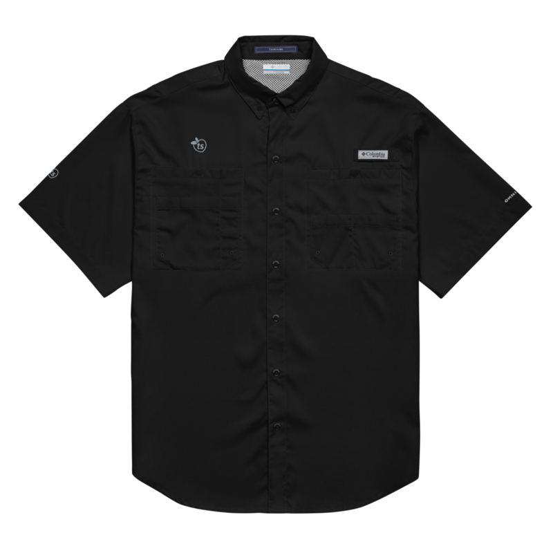 Columbia® by tsgabrielle® • Hombre • Camisa abotonada de manga corta • Colores oscuros