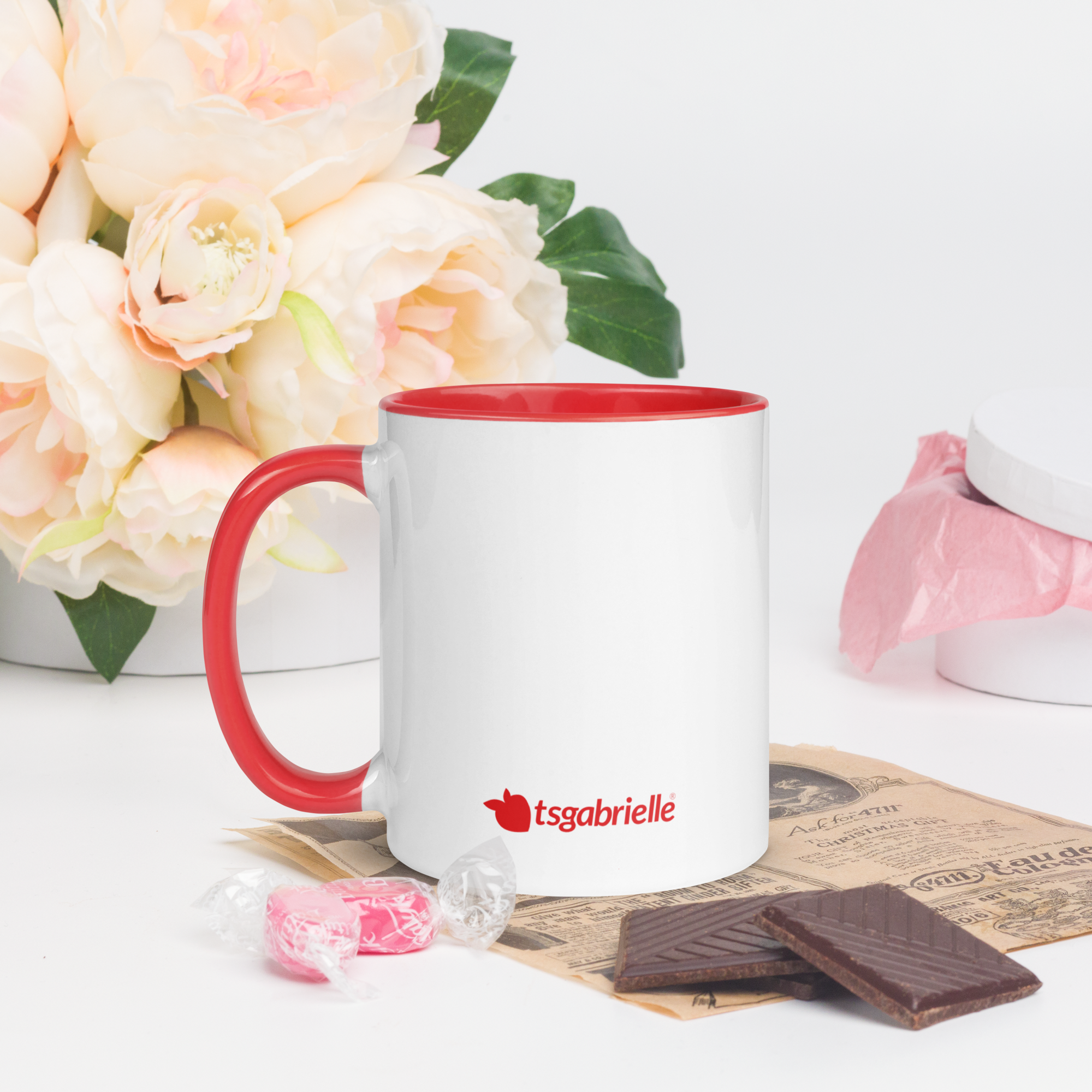 tsgabrielle® • Taza con interior rojo • Cerámica • 2 Tamaños - View 8