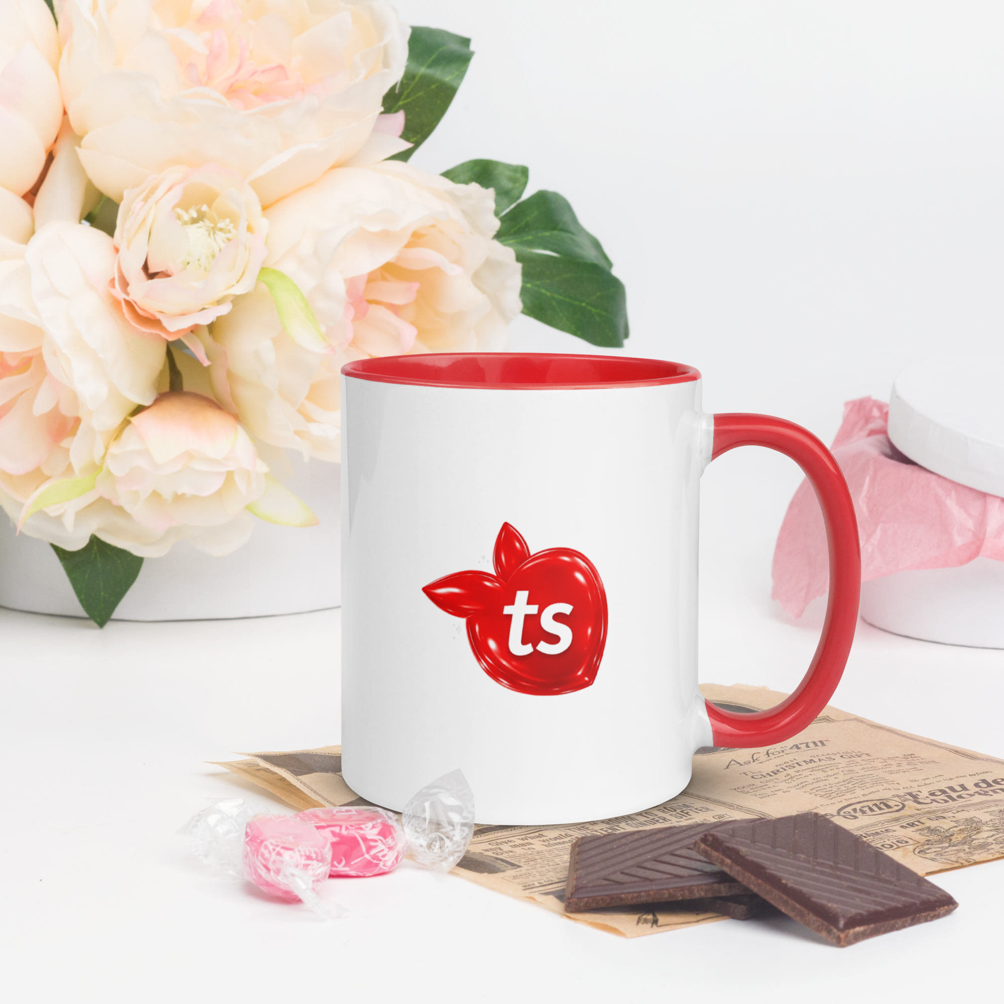 tsgabrielle® • Taza con interior rojo • Cerámica • 2 Tamaños - View 7