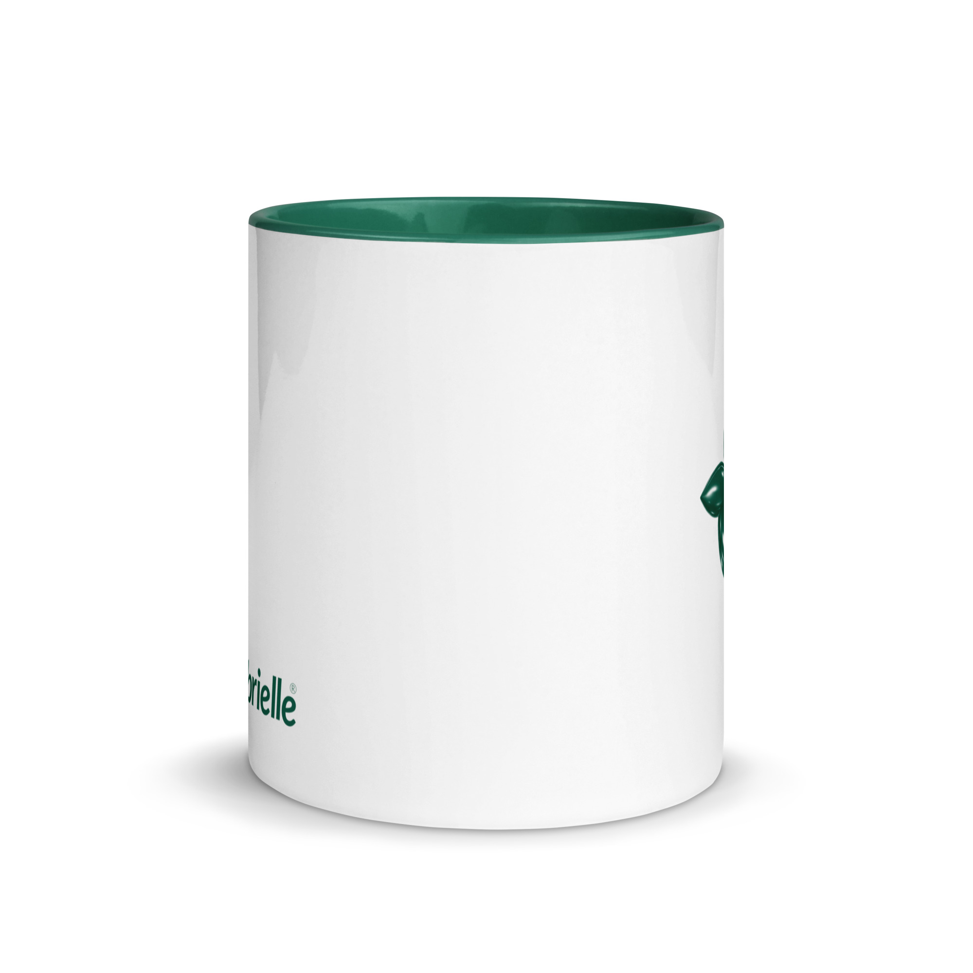 tsgabrielle® • Taza con Interior Color Verde Oscuro • Cerámica • 2 Tamaños