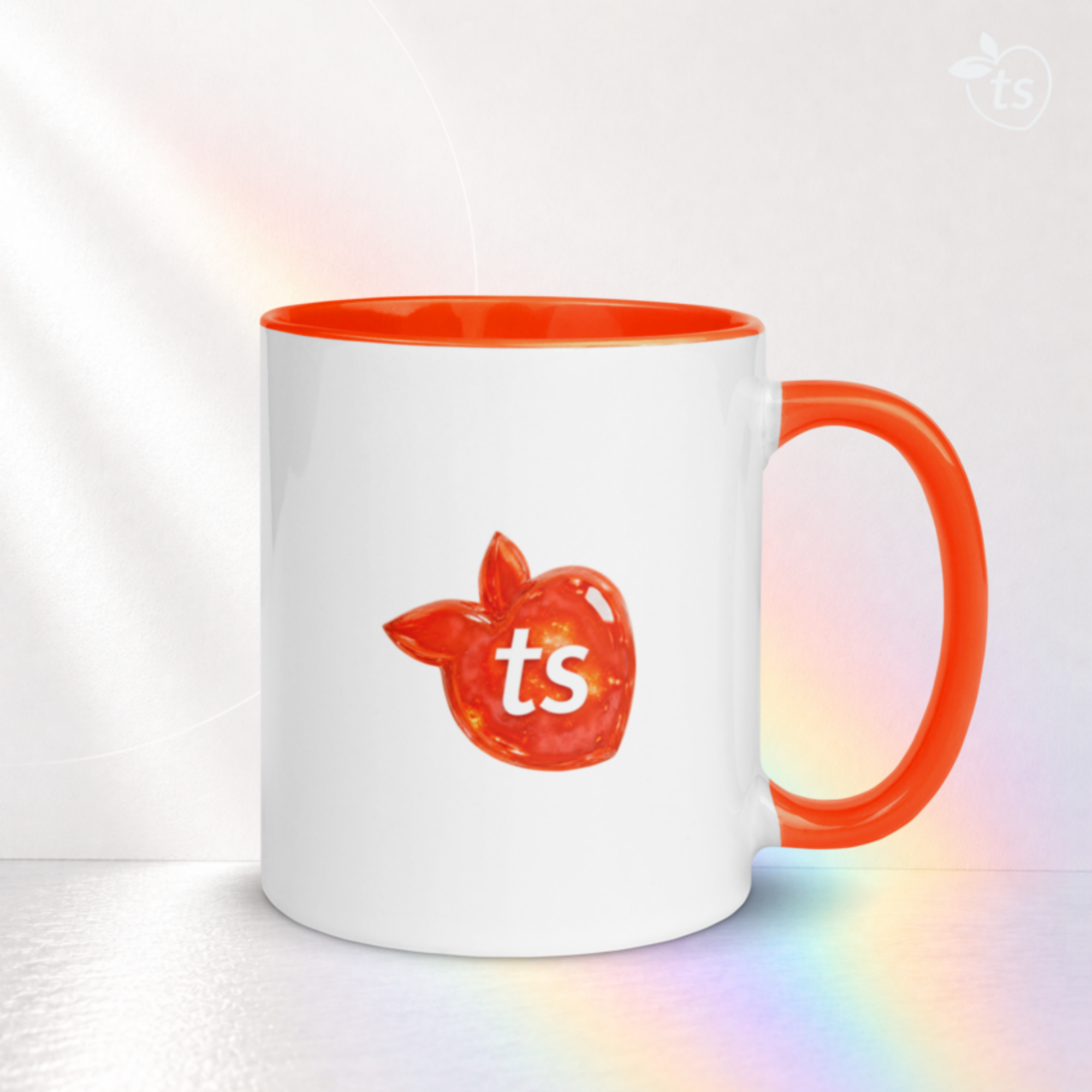 tsgabrielle® • Taza con interior naranja • Cerámica • 325 ml - View 13