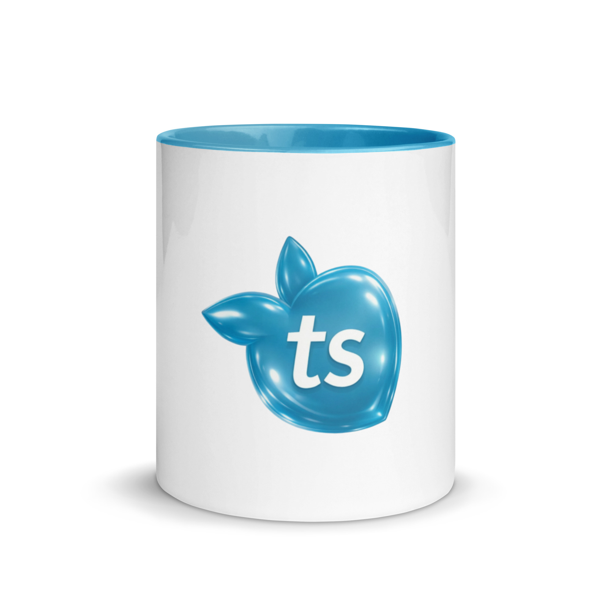 tsgabrielle® • Taza con interior azul claro • Cerámica • 2 tamaños