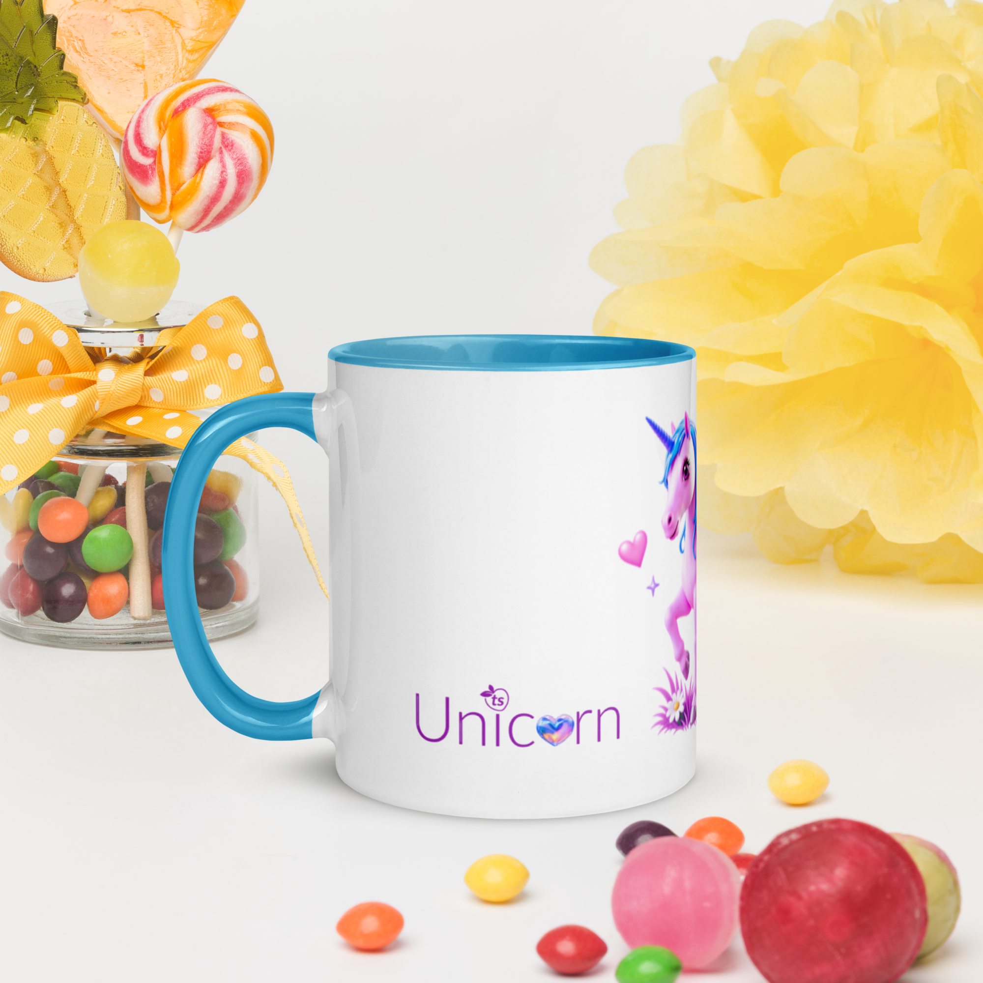 tsgabrielle® • Mug with Color Inside • Unicorn - Seraphina • Ceramic • 2 Sizes - View 9