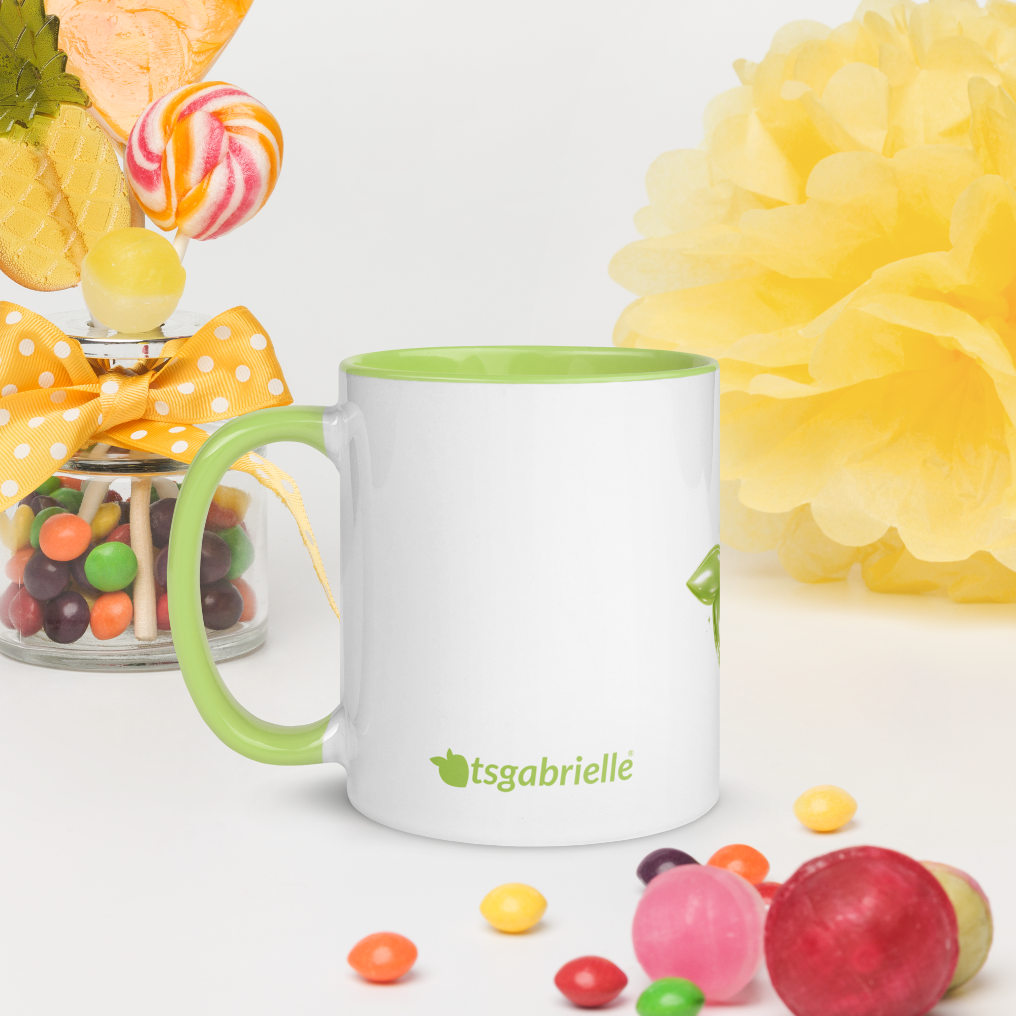 tsgabrielle® • Mug with Color Lime Inside • Ceramic • 11 oz - View 10