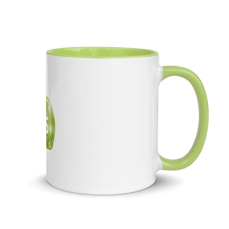 tsgabrielle® • Mug with Color Lime Inside • Ceramic • 11 oz